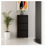 Hanah home Ormar za cipele 3 Piece Metal Black | ePonuda.com