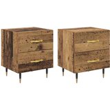  Noćni ormar s ladicama 2 pcs Staro drvo 40 x 35 x 47.5 cm | shoptok.hr