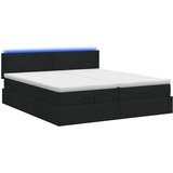  od pjene s madracem i LED-om Crna 200 x 200 cm Tkanina | shoptok.hr