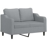  2-dijelni set sofa s jastucima svjetlosivi od tkanine | shoptok.hr