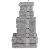  12-dijelni vrhunski set ručnika SOLUND sivi 600 gsm | shoptok.hr