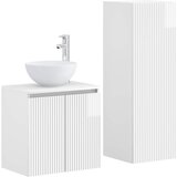  Set namještaja za kupaonicu 2 kom. Bijela visokog sjaja 33 x 34,5 x 100 cm | Shoptok.si