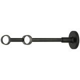 EXPO AMBIENTE Dvostruki nosač za karnišu Wire (Crne boje, Prikladno za: Šipke za zavjese Ø 20 mm, Duljina: 21 cm) | shoptok.hr