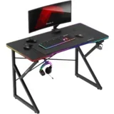 gejmerski sto Hero 1.7 RGB crni
