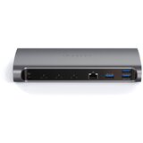 Satechi ST-UCT4DM Aluminijska Thunderbolt 4 Dock (1xT4 P 96W, 3x T4 40Gbps 15W, Ethernet, 3xUSB-A 3.2 10 Gbps, 1xUSB-A | shoptok.hr