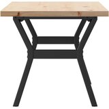  Stolić za kavu Y-oblika 100x50x45,5 cm od borovine i čelik | shoptok.hr