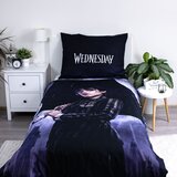 Jerry Fabrics Temno modra enojna bombažna otroška posteljnina 140x200 cm Wednesday "Rain" – | Shoptok.si