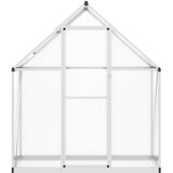  Staklenik s okvirom srebrni 169 x 58 x 195 cm aluminijski | shoptok.hr