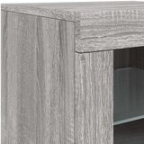  Komoda z LED lučkami siva sonoma 283x37x67 cm | Shoptok.si