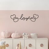 Wallity Zidna dekoracija Love-491, 19x70 cm, 1.5 mm, Crna Cene
