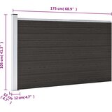 PANEL za ogradu WPC 175 x 105 cm crni | shoptok.hr