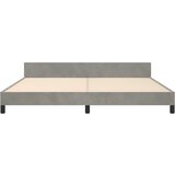  Okvir za krevet bez madraca svjetlosivi 200 x 200 cm baršunasti | shoptok.hr