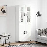 The Living Store Visoka omara bela 69,5x34x180 cm inženirski les - Visoka Omara, (21435358) Cene