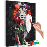  Slika za samostalno slikanje - Colourful Animals: Lion 40x60 | shoptok.hr