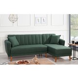 Atelier Del Sofa Temno zelena raztegljiva kotna sedežna garnitura (desni kot) Aqua – Cene