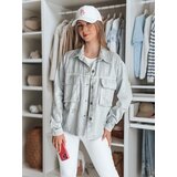DStreet Kurtka damska przejściowa one size w gwiazki STRASHINE jasnoszara | Shoptok.si
