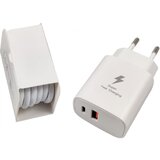 Gembird Brzi Punjač, USB+Type C konektor + kabl USB-C, 25W, DC 5V/3A ili 9V/2,77A, Beli Cene