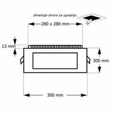  led panel u/z KNS1-24W 3000/4000/6000K | ePonuda.com