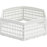  Ograda za Pse s 6 Panoa Bijela 122 x 106 x 40 cm Plastika | shoptok.hr