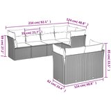  7-dijelni set vrtnih sofa svjetlosivi od poliratana | shoptok.hr