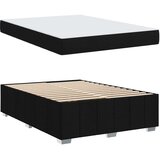  Krevetna konstrukcija s madracem Crna 160 x 200 cm tkanina | shoptok.hr