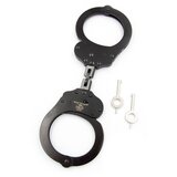 Mister B Cuff Double Lock with Hoop Black Cene