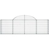  Lučne gabionske košare 8 kom 200x30x60/80 cm pocinčano željezo | shoptok.hr