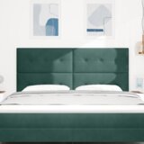  LED Uzglavlje Tamno Zelene Boje 90 cm Baršun | shoptok.hr