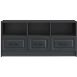 TV omarica s predalom Črna 102 x 34,5 x 47 cm Inženirski les, (5000210506) | Shoptok.si