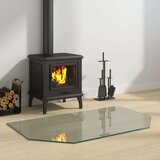 Staklena Steklena plošča za kamin šestkotna 100x60 cm | Shoptok.si