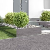  Ograda oko Travnjaka 4 pcs 100 x 100 x 35 cm Čelik Srebrna Cijene