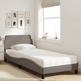 Krevet s madracem Dover smeđesivi 90x200 cm od tkanine | Eponuda.ba