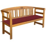The Living Store Vrtna klop z blazino 157 cm trden akacijev les - Vrtna Klop, (21480802) | Shoptok.si