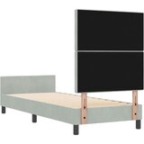 vidaXL Svetlo siva Sametna Postelja 80x200 cm | Shoptok.si