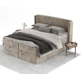 Maison de Rêve Bež boxspring postelja s prostorom za shranjevanje 200x200 cm Passion – | Shoptok.si