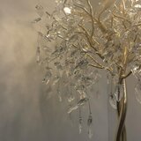  kristalna podna lampa 5x G9/40W/230V, zlatna | Eponuda.com