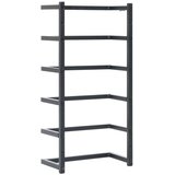 vidaXL Stojalo za brisače črno 24x12x48 cm jeklo | Shoptok.si