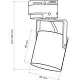 SPOT svetiljka za šinski sistem MINOR 1xGU10/10W/230V crna | Eponuda.com