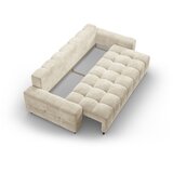 Cosmopolitan Design Bež baršunasti sklopiva/s prostorom za odlaganje sofa 250 cm Wicklow – | shoptok.hr