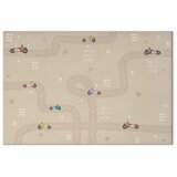  Slika - Race - Colorful Cars on a Road on a Beige Background with Inscriptions 90x60 Na talijanskom platnu | shoptok.hr