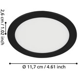 Eglo Fueva 5 LED ugradbena svjetiljka, okrugla (5,5 W, Neutralno bijelo) Cijene