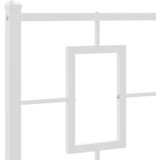  Metalni okvir kreveta uzglavlje i podnožje bijeli 80x200 cm | shoptok.hr