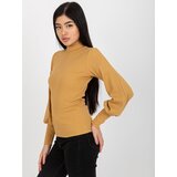 RUE PARIS Blouse-RV-BZ-5223.15-light camel | Shoptok.si
