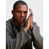 Ombre Men's lightweight single-breasted coat - graphite-khaki | shoptok.hr