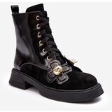Kesi Fashionable Women's Zipper Ankle Boots with Trimmings D&A Black Cijene
