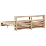  Posteljni okvir z vzglavjem 180x200 cm borovina, (21310874) | Shoptok.si