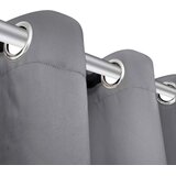  Zavjesa za Zamračivanje s Metalnim Prstenovima 270x245 cm Siva | shoptok.hr