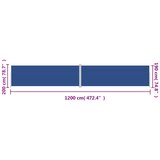  Uvlačiva bočna tenda plava 200 x 1200 cm | shoptok.hr