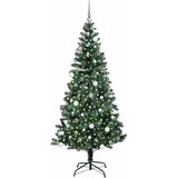  Umjetno predsvijetljeno božićno drvce Zelena 210 cm PVC i metal | Eponuda.com
