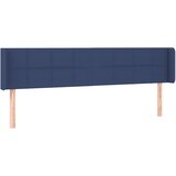 Maison Chic Vzglavna omarica - Nočna omarica - Posteljna omarica z ušesi modro 203x16x78/88 cm blago, (21710582) | Shoptok.si